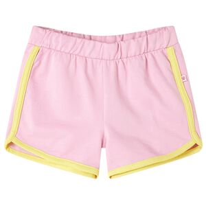 Barneshorts med trim knallrosa 92