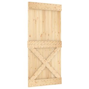 vidaXL Skyved&oslash;r NARVIK Naturlig og svart 95 x 210 cm (213,5 cm)