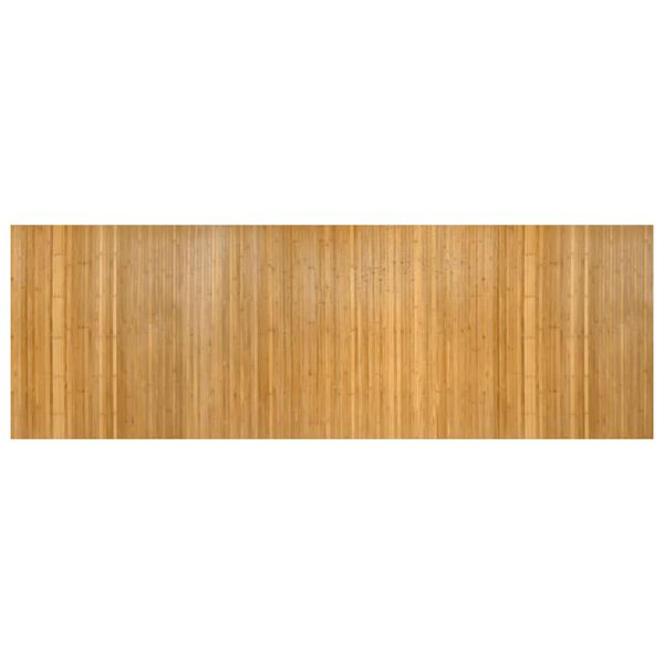 vidaXL Teppe rektangul&aelig;r naturell 100x300 cm bambus