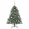 vidaXL Kunstig juletre med 150 LED gr&oslash;nn 120 cm PVC og plast og st&aring;l