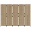vidaXL Romdeler 5 paneler beige polyrotting