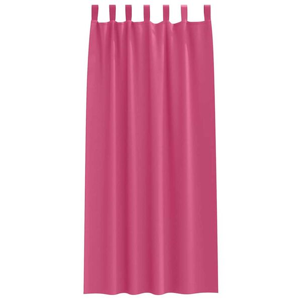 vidaXL M&oslash;rkleggende Gardiner med Ringer 2 pcs Lys Rosa 260 x 140 cm