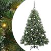 vidaXL Kunstig juletre med 150 LED med stativ gr&oslash;nn 150 cm PE og PVC