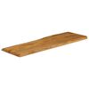 vidaXL Bordplate 110x40x3,8 cm naturlig kant heltre mango