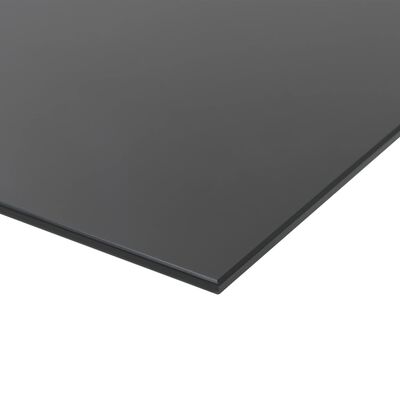 vidaXL Veggmontert magnetisk tavle glass svart 60x40 cm