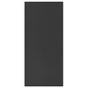 vidaXL Bokhylle/skjenk svart 66x30x130 cm sponplate