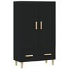 vidaXL Highboard svart 70x31x115 cm konstruert tre