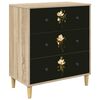 vidaXL Kommode BREMEN Magnolia trykk 66 x 36,5 x 75 cm Konstruert tre