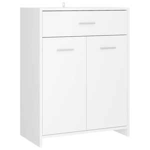 vidaXL Baderomsskap hvit 60x33x80 cm konstruert tre