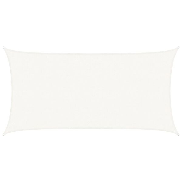 vidaXL Solseil 160 g/m² hvit 2,5x5 m HDPE