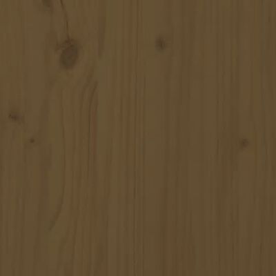 vidaXL Sengegavl honningbrun 92x3x81 cm heltre furu