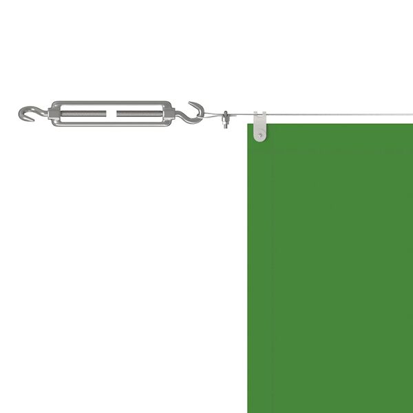 vidaXL Vertikal markise lysegr&oslash;nn 100x800 cm oxfordstoff