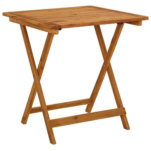 vidaXL Sammenleggbart hagebord 70x70x75 cm heltre akasie