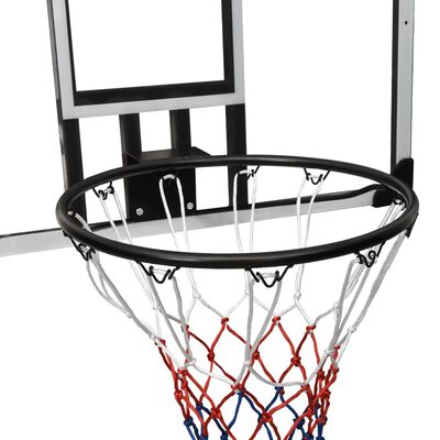 vidaXL Basketballplate gjennomsiktig 90x60x2,5 cm polyeten