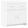 vidaXL Serviesskap Hvit 75 x 36 x 80 cm Konstruert tre