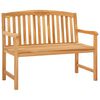 vidaXL H&aring;ndlaget Rosebenk 114 x 60,5 x 95 cm Massivt Teaktre Naturlig