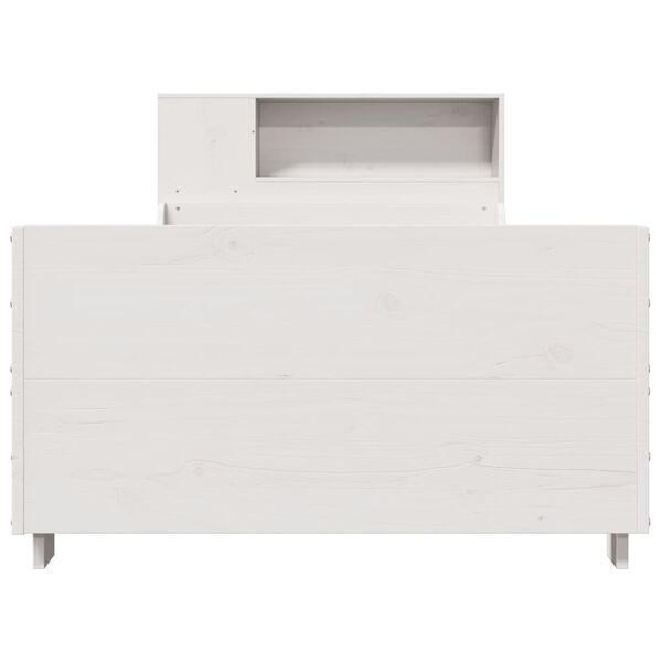 vidaXL Sengeramme uten madrass hvit 90x190 cm heltre furu