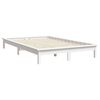 vidaXL Sengeramme hvit heltre furu 150x200 cm King Size