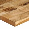 vidaXL Bordplate naturlig kant 80x80x2,5 cm grovt heltre mangotre