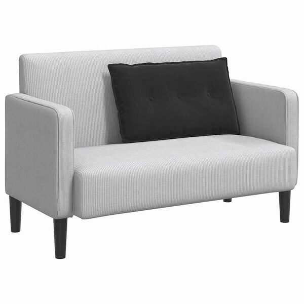 vidaXL Bakputen Svart 80 x 50 cm Corduroy stoff