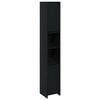 vidaXL Baderomsskap Svart Eik 30 x 30 x 183,5 cm Konstruert tre