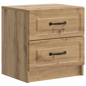vidaXL Nattbordskap Artisan eik 43 x 34,5 x 44,5 cm Konstruert tre