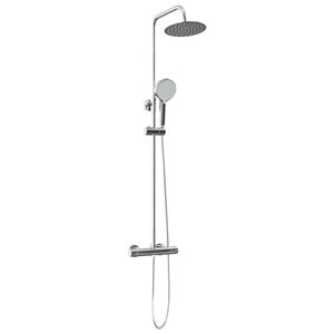 vidaXL Termostatisk dusjsystem sett Krom 27 x 43,5 x 83 cm