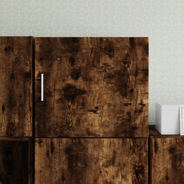 vidaXL Veggskap r&oslash;kt eik 45x42,5x40 cm konstruert tre