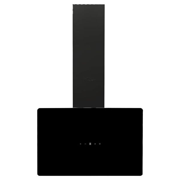 vidaXL Vegghengt kj&oslash;kkenvifte 60 cm st&aring;l og herdet glass svart