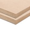 vidaXL Bordplater MDF 2 stk rektangul&aelig;r 120x60 cm 12 mm