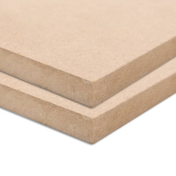 vidaXL Bordplater MDF 2 stk rektangul&aelig;r 120x60 cm 12 mm