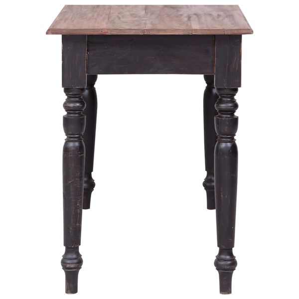 vidaXL Skrivebord med 3 skuffer 117x57x75 cm heltre mahogni