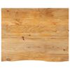 vidaXL Bordplate 110x80x2,5 cm naturlig kant heltre mango