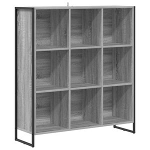 vidaXL Bokskap 99,5 x 30 x 108,5 cm Konstruert tre Gr&aring; Sonoma