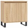vidaXL Servantskap sonoma eik 58x33x60 cm konstruert tre