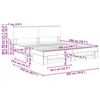 vidaXL Sengestamme Sonoma eik 200 x 200 cm Konstruert tre