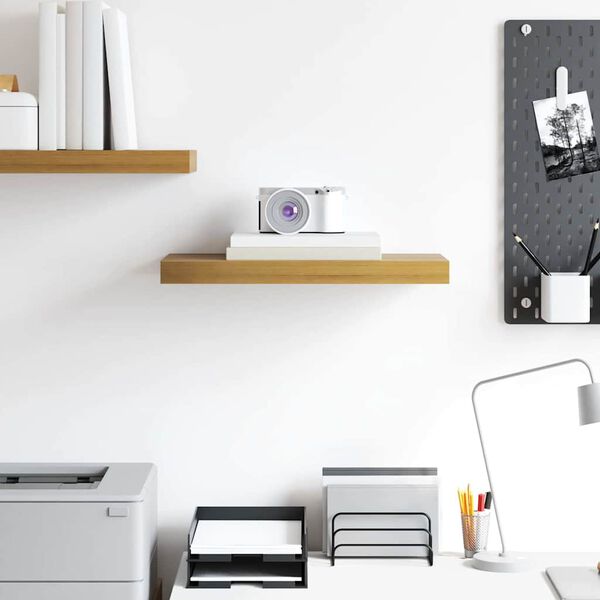 vidaXL Vegghylle Veggmontert Brun 50 x 23 x 4 cm Konstruert tre