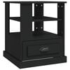vidaXL Sidebord svart 50x50x60 cm konstruert tre