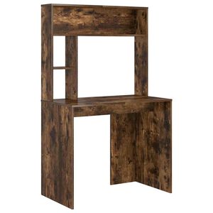 vidaXL Skrivebord R&oslash;kt eik 91 x 50 x 149 cm Konstruert tre