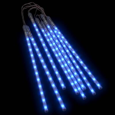 vidaXL Meteorlys 8stk 30 cm blå 192 LED innendørs og utendørs