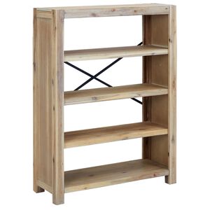 vidaXL Bokhylle 4 etasjer 80x30x110 cm heltre akasie