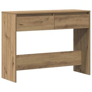 vidaXL Konsollbord artisan eik 100x35x76,5 cm konstruert tre