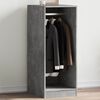 vidaXL Garderobe betonggr&aring; 48x41x102 cm konstruert tre