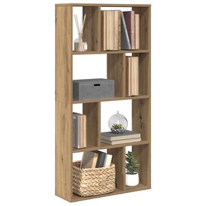 vidaXL Bokhylle artisan eik 60x20x120,5 cm konstruert tre