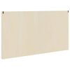 Veggdokumentdisplay med hylle Beige 98 x 4,5 x 55 cm Konstruert tre