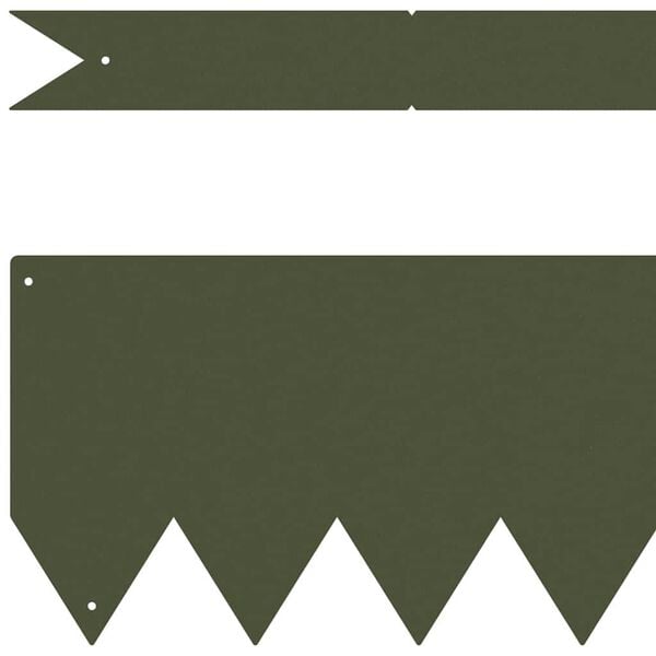 vidaXL Gjerdekant 20 pcs Olivengr&oslash;nn 100 x 0.05 x 20 cm