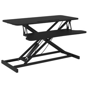 vidaXL Justerbar arbeidsstasjon 90x40x(13-50) cm st&aring;l konstruert tre