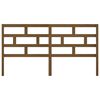vidaXL Sengegavl honningbrun 206x4x100 cm heltre furu