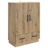 vidaXL Serviesskap Artisan eik 66 x 34,5 x 92 cm Konstruert tre