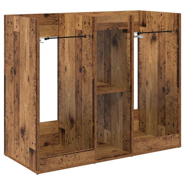 vidaXL Golfskap Ensfarget Gammelt tre 102 x 45 x 85,5 cm